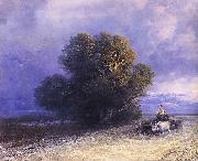 Ivan Aivazovsky Ox Cart Crossing a Flooded Plain oil painting picture wholesale